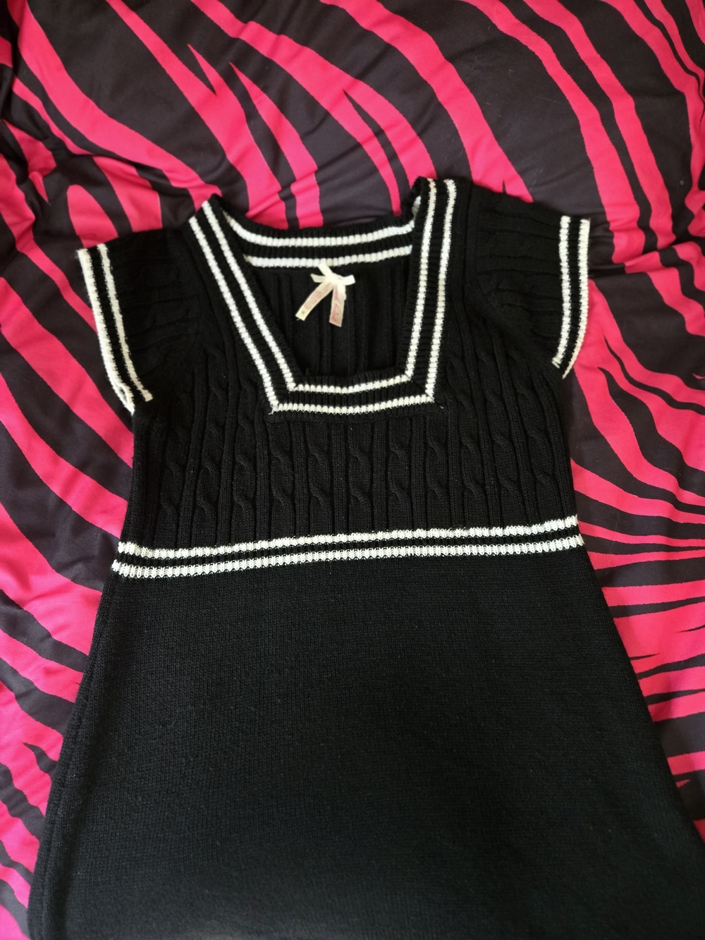 Baby doll knitted dress